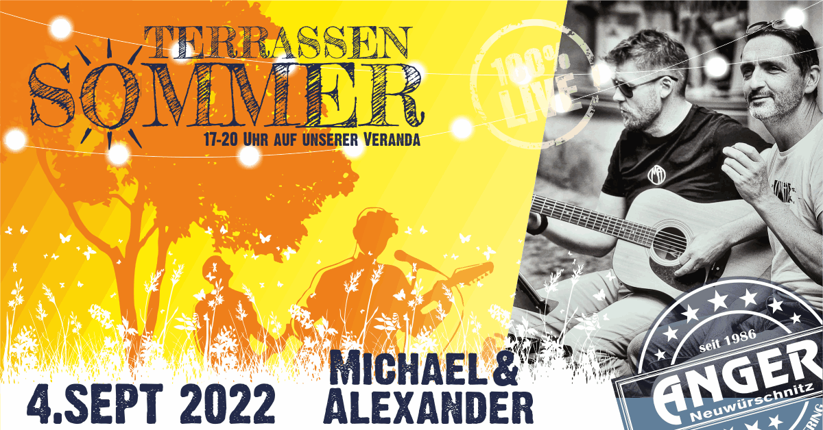 Terrassenmusik 2022 Michael und Alex